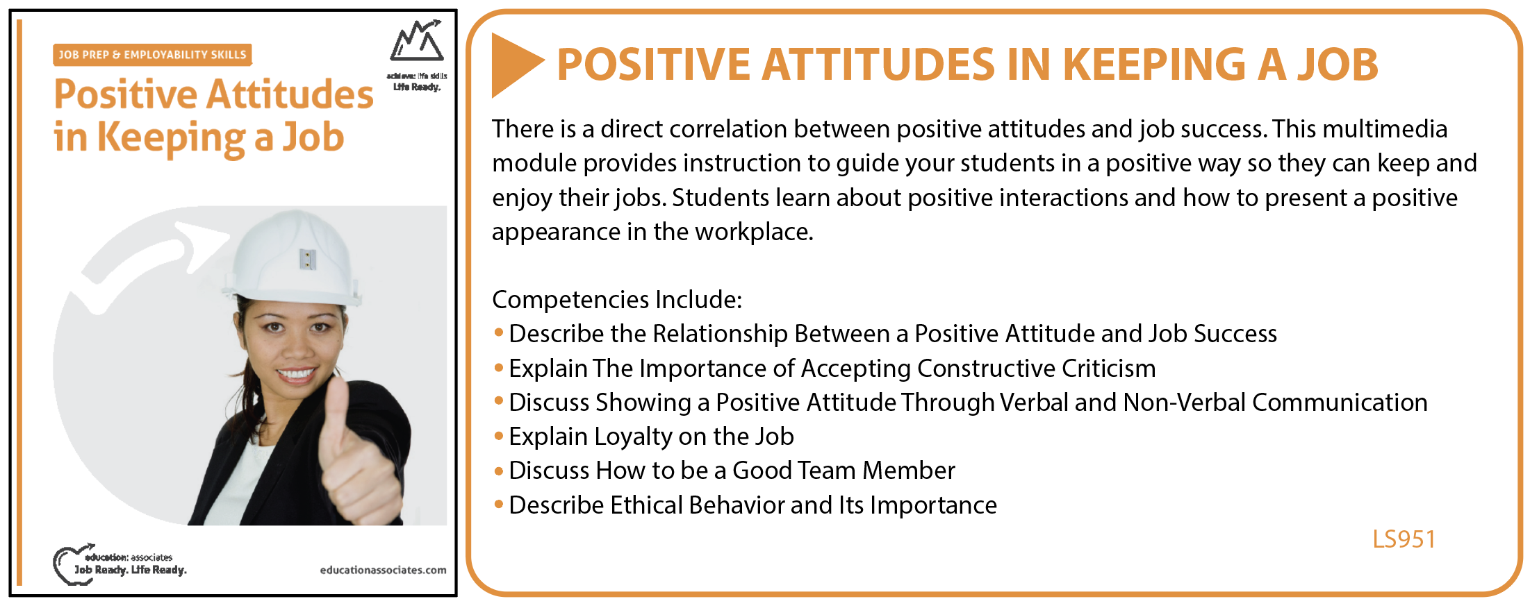 Positive Attitudes in Keeping a Job
